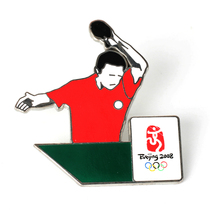 Beijing 2008 Olympic Games Badge Humanoid Badge Series Table Tennis Badge Official New