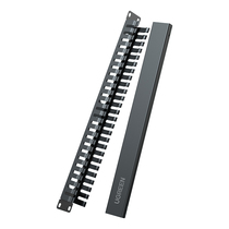 Wire rack 24 48 50 finished Network cable fiber optic jumper wire arrangement ring groove 1u thickened metal 19 English