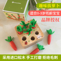 goryeobaby pull radish toys childrens beneficial intelligence put into the game 1-2-3-year-old girl male carrot