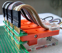 Test stand PCB clip Fixture fixture Probe Download program programming burning 2 54 2 0 1 27