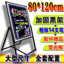 80 120 Electronic Fluorescent Board Advertising Board Luminescent Board Hand led Fluorescent Panel Fluorescent Blackboard