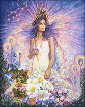 Cross stitch electronic drawings 2420 HAE twelve constellation Virgo 450W * 566H90 color XSD source file