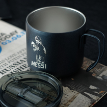 VSTEN Messi C Ronnmar Real Madrid ac Milan Inter Rice Stainless Steel Industrial Wind Coffee Cup Cup