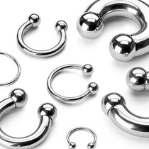 Titanium steel piercing jewelry is not sensitive to fade CBR CBR CBR female-female-female-female-female-ring earrings PA ring horseshoe ring