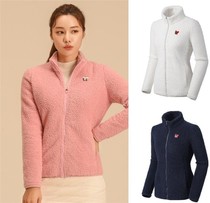South Korea ELLE Golf 20 Winter special price Womens Collar Grip Suede Warm Short Coat EG81301