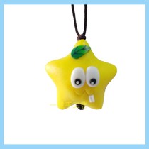 Soft pottery mobile phone chain pure handmade jewelry large pendant Jinzhou factory supply Plants vs Zombies Carambola