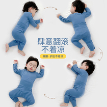 Baby seamless pajamas modal spring and autumn home clothes set autumn winter clothes mens baby autumn clothes early autumn clothes