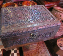 Pakistan Craft Wood Carved first decorated box in box Jewelry Box Walnut Wood Gift
