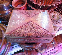 Pakistani handicraft wood carving jewelry box large storage box jewelry box walnut gift specials