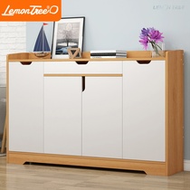 Shoe cabinet simple modern door Hall simple economy shoe cabinet multifunctional imitation solid wood shoe rack shoe cabinet European style