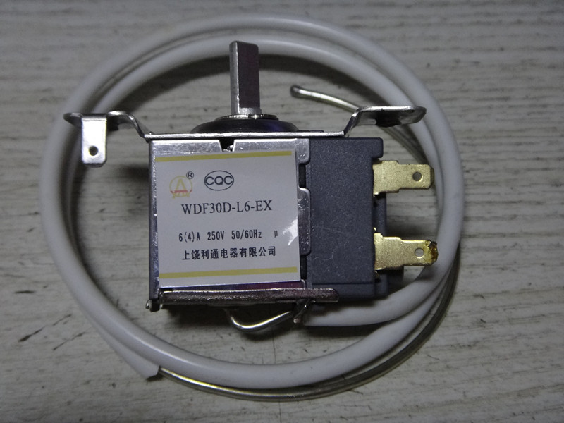 Refrigerator WDF30D-L6-EX thermostat two-side installation of two-pin freezer temperature control probe 45cm-3 m