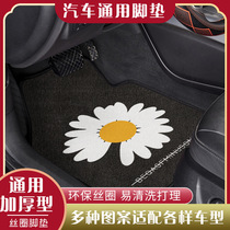 Car suede foot pad single-chip Main Driver single-layer co-driver floor mat carpet type universal car pad special foot pad