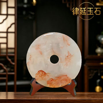 玉璧 玉石置物 クラシック装飾 玉石玉璧玄关摆件-玉石玉璧玄关摆件促销价格、玉石玉璧玄关摆件品牌- 淘宝