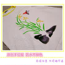 Pure hand-painted characteristic orchid bird custom creative waterproof pick-up map custom adult children custom hand-painted clothing