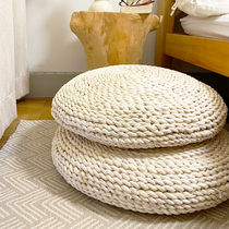 Japanese tatami cushion environmentally friendly corn husk hand-woven futon sitting round seat cushion