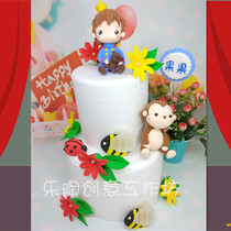 Real person Q version of ultra-light clay hand cake doll Little Prince little monkey year old instead of turning sugar cake decoration