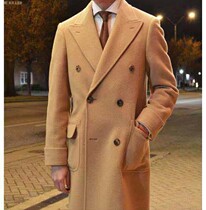 THE KILLER polo coat double-breasted slim cashmere wool tweed European and American men British medium long coat