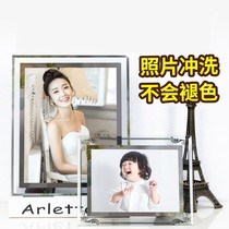Photo frame Crystal glass creative 6-inch 7-inch 8-inch table wash photos made of album printing A4 printed into ornaments