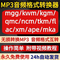 Music ncm qmc mgg kwm kgm tkm xm m4a to mp3 audio format converter lossless mka