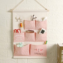 The new bedside storage bag hanging bag door key can be hung on the wall storage bag dormitory with student cloth