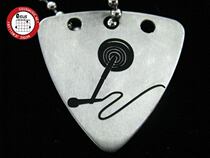 Watson Gsumusic metal punk titanium steel pleckard necklace with the Mickrehino microphone