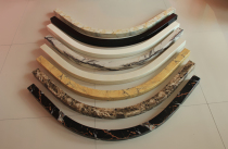 25 province brand new thickened marble striped bathroom shower room arched fan shaped water retaining bar stone base