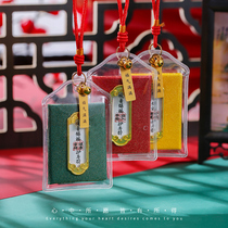 New Lingyin Temple Guanyin Blessing Sachet Sachet Sachet Car Pendant Good Luck Health and Safety Guard Amulet