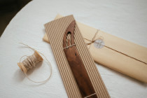 (2 pieces of 8 fold) walnut wood shuttle wooden shuttle woven belt tool woven wayou bag belt