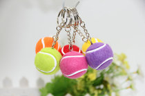 Creative tennis racket keychain pendant mens and womens backpack small jewelry pendant car key chain ring small gift