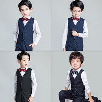 Childrens dress Boy flower girl performance piano performance suit suit boy little host suit British summer