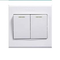 Siemens switch socket product Yiya White 10A five-hole two-three plug double Open dual control household panel 16A socket