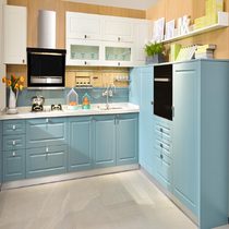 Debey cabinet kitchen cabinet simple Nordic Mediterranean style physical store sales floor cabinet Lapland