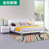 Quanyou Home Plate Bed Modern Simple Double Bed Bedroom 18 m Bed Combination Store Same Big Bed 67006