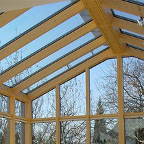 Wood cable structure sunshine room