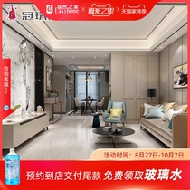Crown beads ceramic tile 189038 all-body brick modern antique brick Nordic style new Chinese 900*1800 floor tiles