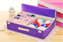 15-grid underwear storage box with Cover 2 in 1 storage box bra underwear socks underwear finishing box storage box