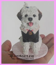 Couple cartoon real-life creative idyllic dog mini dog can be added with clothes side cute doll customization