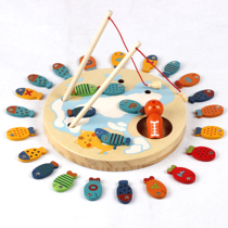 Baby children magnetic fishing baby kitten set Monteshi educational toys for boys and girls 1-2-3-4-6 years old