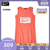 Onitsuka Tiger Tiger official logo shirt skirt 2182A170 women trend comfortable long dress