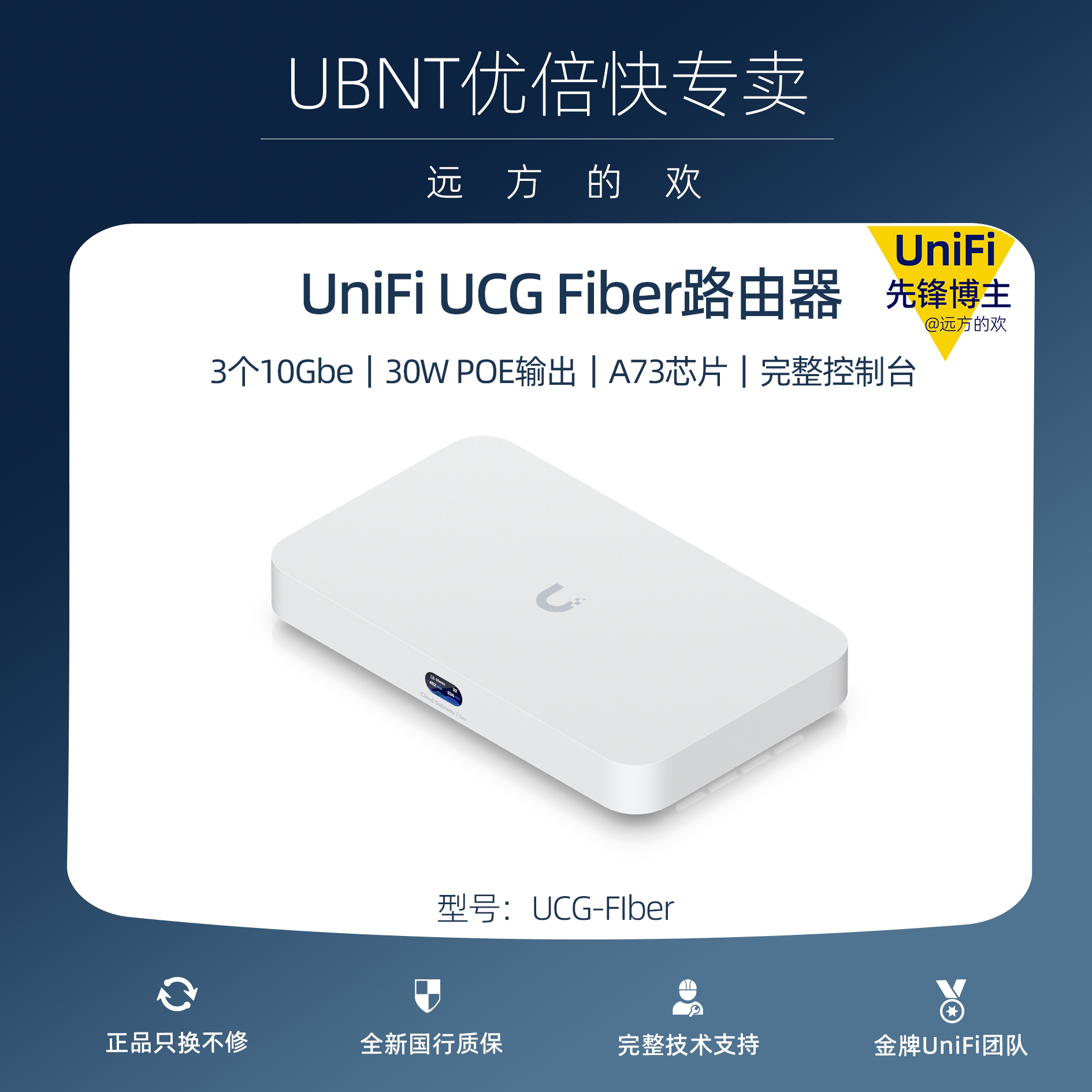 Unbnt 国行UBNT优倍快UniFi UCG Fiber万兆路由网关监控机:家庭企业两用真万兆网关?25年实测告诉你值不值得冲!_监控器_淘宝数码网