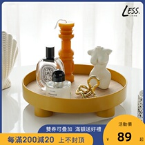 Nordic ins Net red tray aromatherapy cosmetics storage tray commercial household plastic tray dessert snack plate