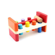 Exported to the United States TRU R Us wooden piling table beating table childrens educational baby toys 1-2-3 years old baby