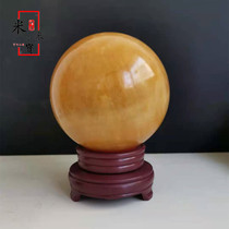 Natural topaz feng shui ball ornaments office fortune town house transfer ball living room courtyard furnishings home accessories