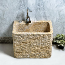 Wash mop pond floor balcony home bathroom outdoor small size integrated Dali original stone plus rectangle