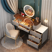  Dresser glass light luxury high-end sense bedroom modern simple net red makeup table small apartment storage cabinet integrated table