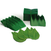 Japanese Sushi grass decorative leaf sashimi platter triple shirt No. 1 green leaf slice Pine type tree leaf type