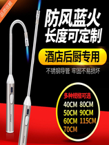 Gas stove igniter open flame windproof lighter and long handle hotel hot stove inflatable fire to grab commercial kitchen