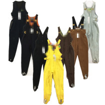 Vintage one-piece ancient ballet ski suit Thunderbolt contrast color matching color tooling retro cotton pants tip goods 425