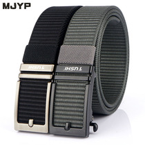 Fashion automatic buckle canvas military belt mens casual youth military training pants belt wild nylon woven training belt