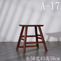 Republic of China Zhangmu Silence Wind board Bench Short Stool Old Stools Folklore Ancient Play Antique Ancient Old Furniture Second-hand Old Objects